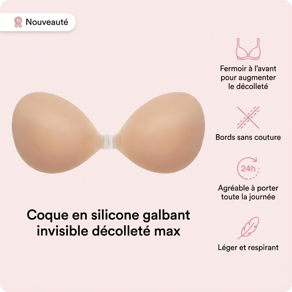 Coque en silicone galbant invisible décolleté max